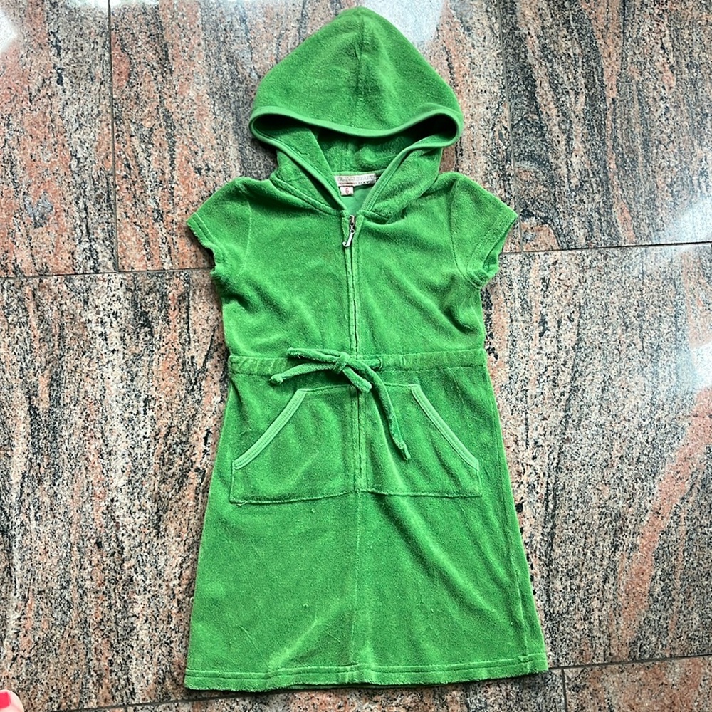 Juicy Couture Terry Zip Hoodie  green Dress girls sz 6